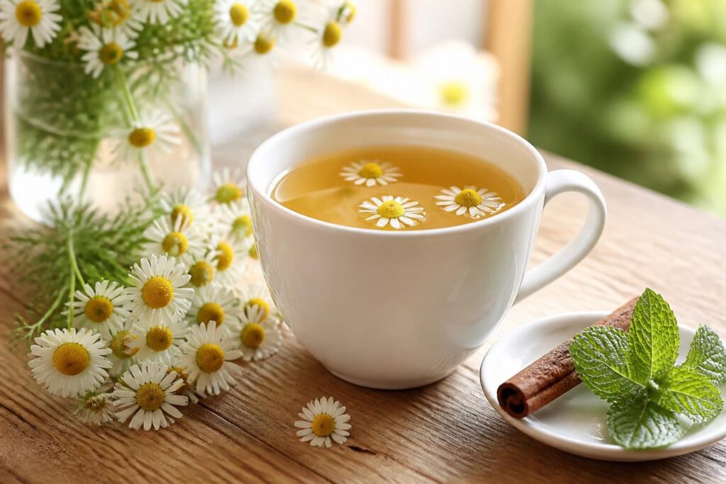 découvrez les bienfaits apaisants de la camomille en tisane, idéale pour détendre votre esprit et calmer votre journée naturellement.