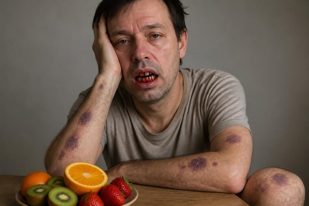 découvrez comment reconnaître les symptômes du scorbut, une maladie causée par une carence en vitamine c, et apprenez à prévenir cette carence essentielle pour votre santé.