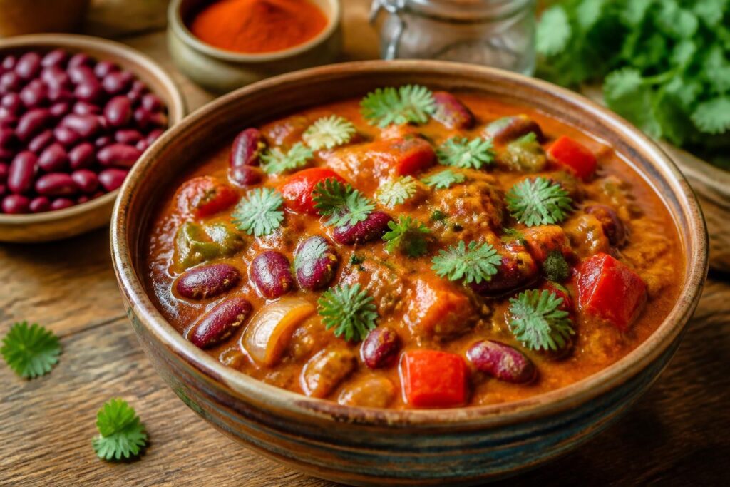 découvrez notre curry de haricot rouge, un plat savoureux et riche en nutriments, parfait pour une alimentation saine et gourmande.