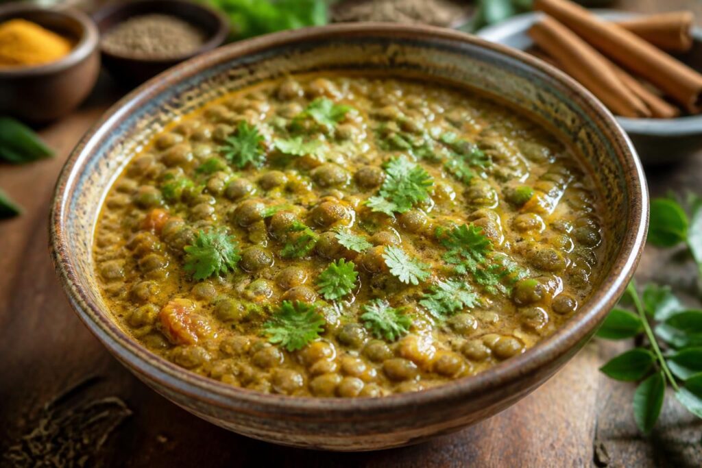découvrez notre recette de curry de lentilles vertes, un plat sain et savoureux aux saveurs délicates, parfait pour un repas équilibré et gourmand.