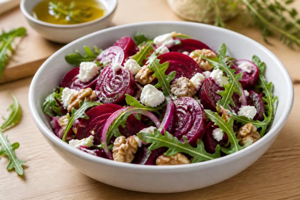découvrez notre recette saine et colorée de salade de betterave, parfaite pour un repas léger et vitaminé.