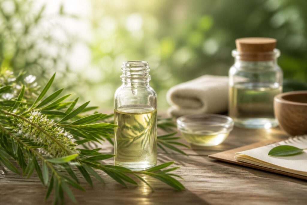 découvrez les précautions à prendre et les bienfaits possibles de l'utilisation des huiles essentielles d'arbre à thé pour votre santé et votre bien-être.