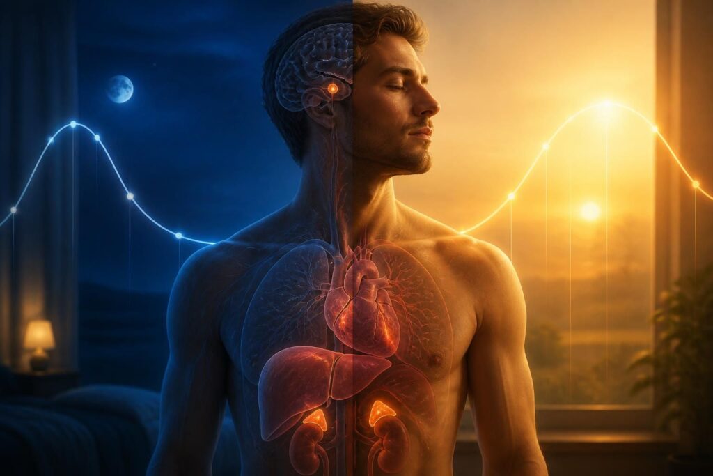 découvrez comment le cycle circadien influence le sommeil, régule les fonctions des organes et contrôle la sécrétion de cortisol pour un bien-être optimal.