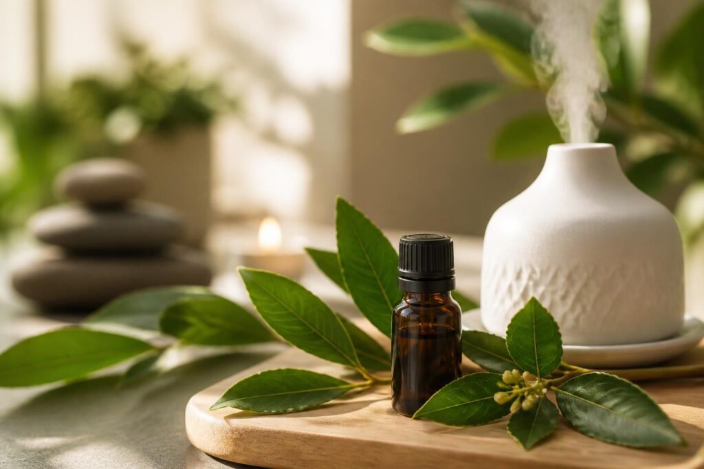 découvrez les bienfaits de l'huile essentielle de laurier noble pour apaiser le stress et apprenez son mode d’emploi pour une utilisation optimale au quotidien.